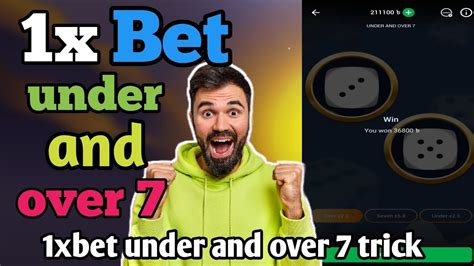 Under 7 Over game in 1xbet .